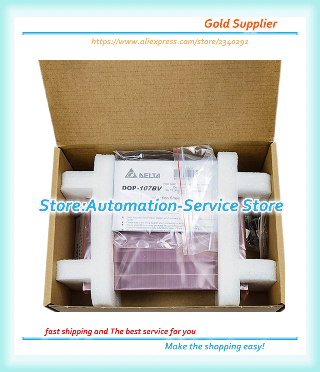 Painel Delta Touch HMI, DOP-107EV, DOP-107WV, DOP-107BV, DOP-107EG, DOP-107DV, DOP-107CV, Novo, 7"