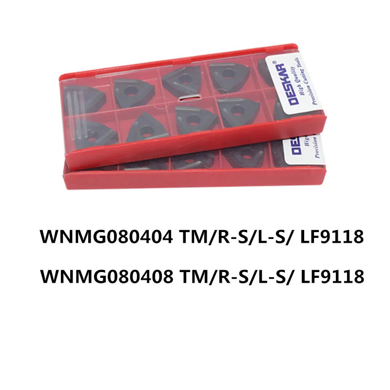 مقحمات سطح المكتب, 10 قطعة سطح المكتب WNMG080404 TM LF9118 إدراج كربيد تحول إدراجات سطح المكتب سبائك الصلب أداة مخرطة قاطع للصلب