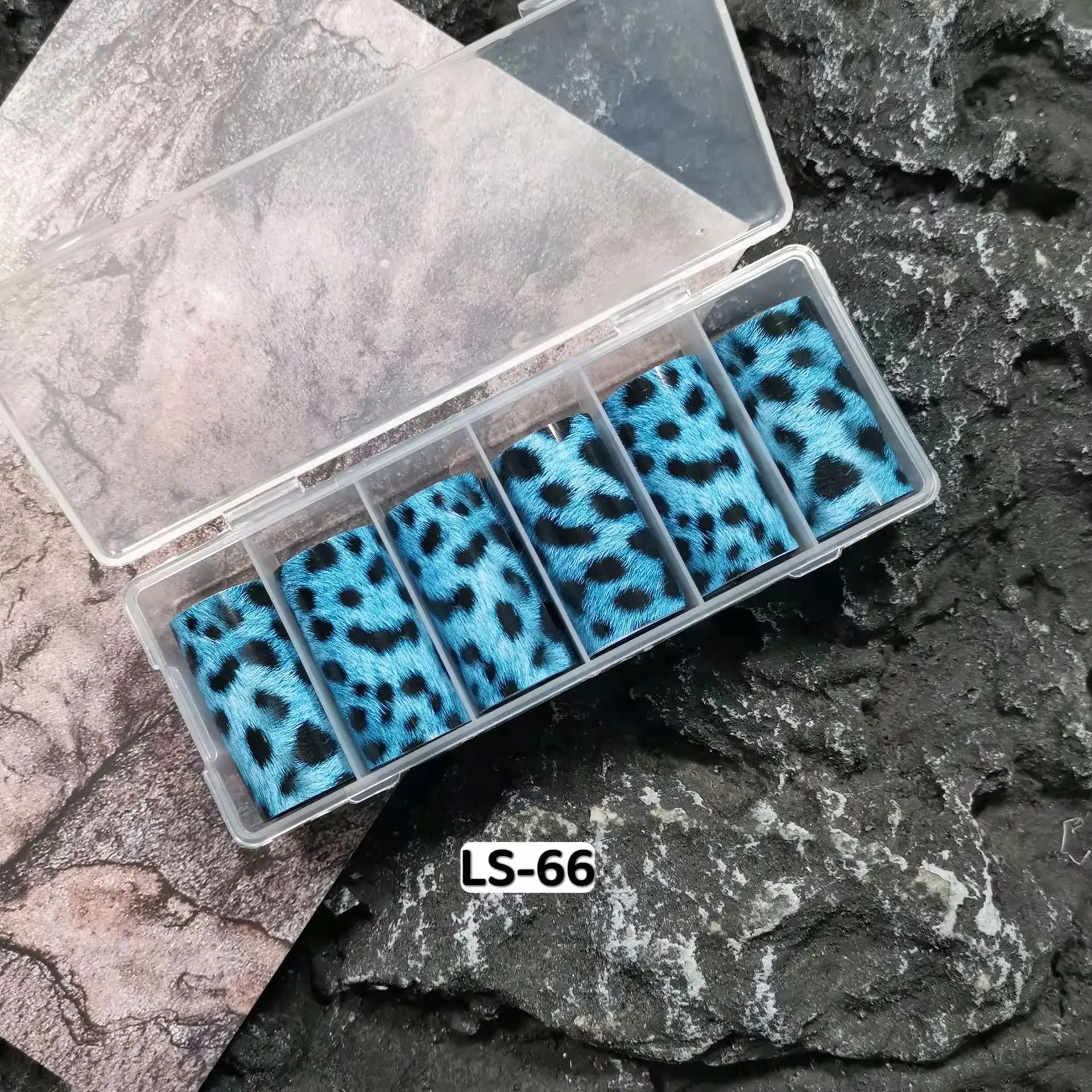 6 لفات من رقائق الأظافر لهب لنقل الورق ملصقات الفهد على شكل رقعة الشطرنج أظافر لاصقة يلتف مدقق النار مسمار الفن زينة