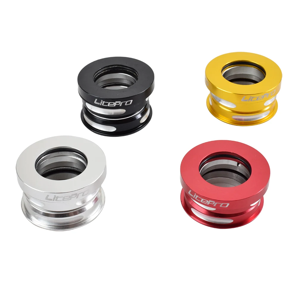 CNC Sealed Bearing Bicycle Head Bowl Parts 28.6x44x30mm Aluminium Alloy Folding Bike Headset 1-1/8