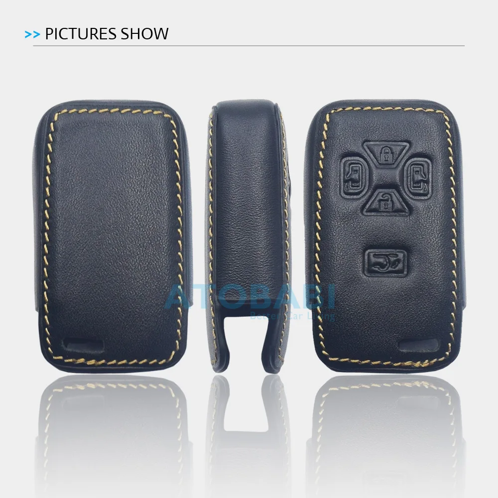 ATOBABI Leather Car Key Case For Toyota Alphard Vellfire Previa Estima Isis Noah Voxy Smart Remote Control Fobs Protector Cover