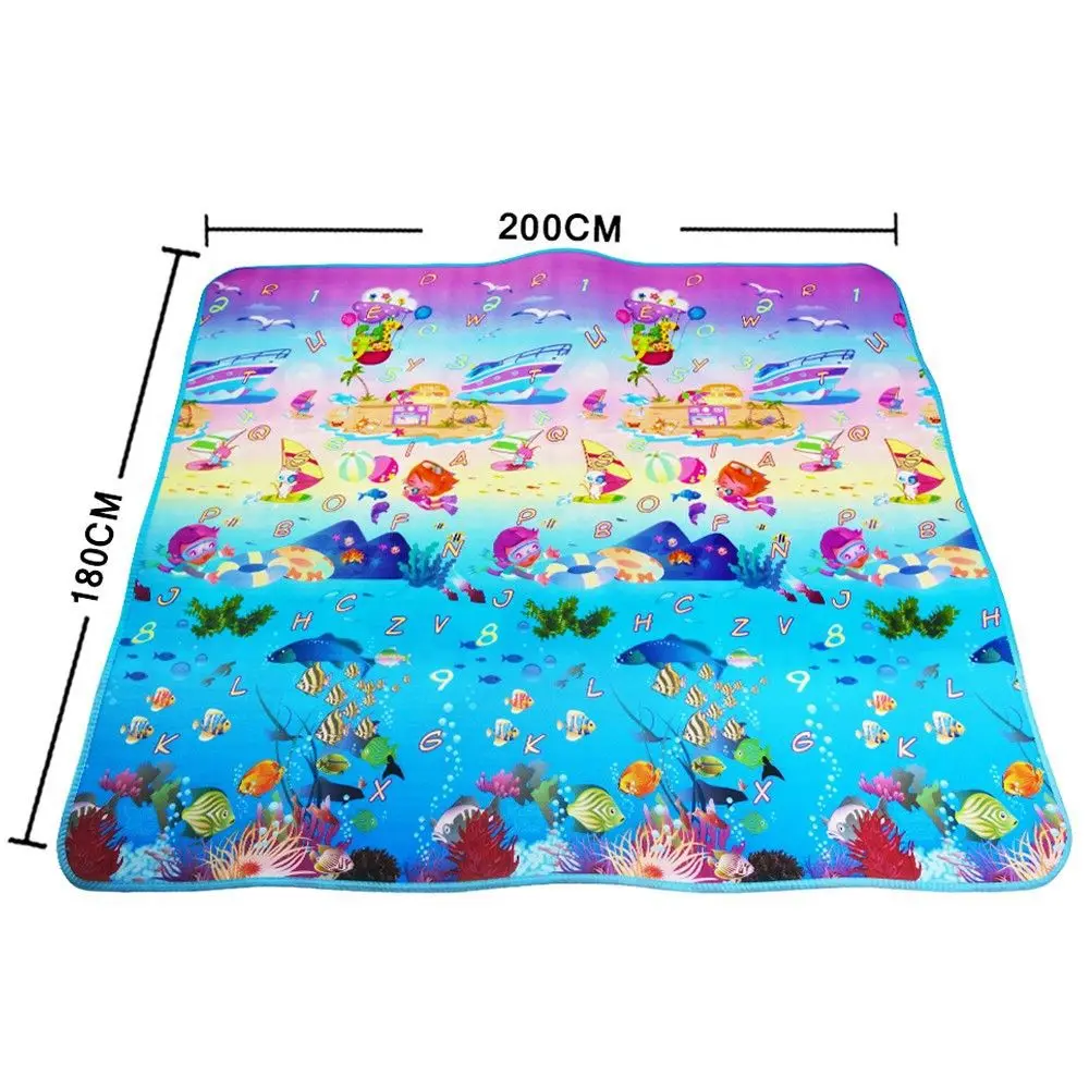 200*180*0.5cm Crawling Mat Double Surface Baby Carpet creative cartoon design Developing Mat for Children Cute Baby Play Mat