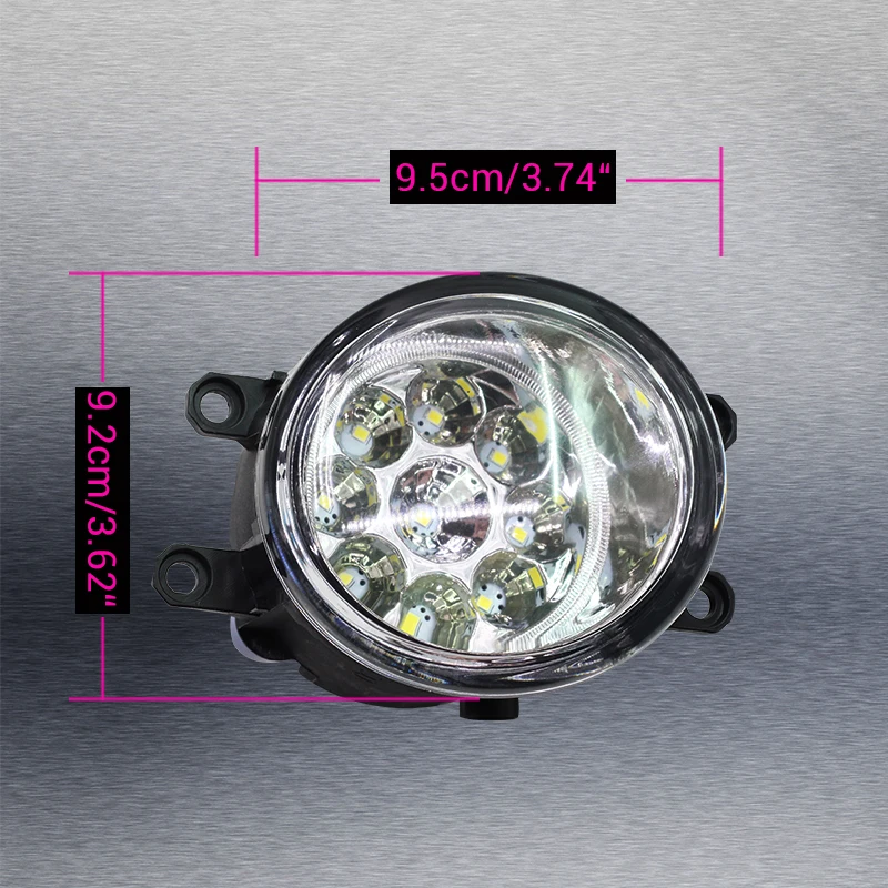 Cawanerl 2 X luce LED per auto sinistra destra fendinebbia luce di marcia diurna DRL ad alta potenza per Lexus LX 570 LX570 5.7L V8 2008-2013