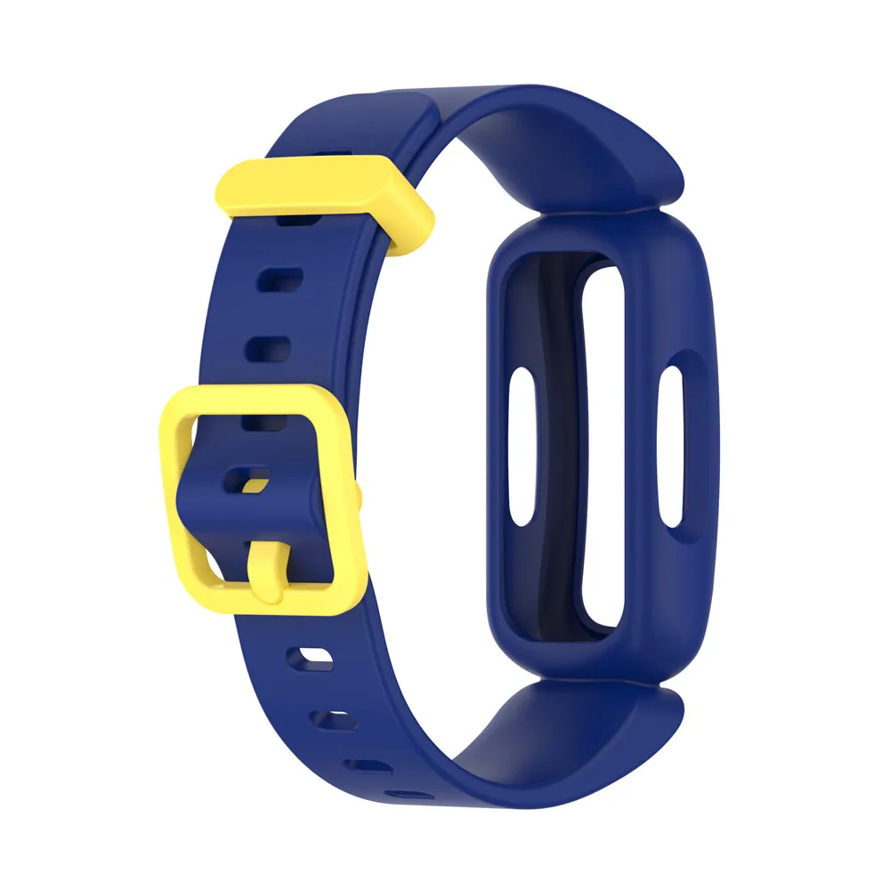 Behua pulseira de silicone para fitbit ace3 inteligente pulseira de substituição banda de relógio para fitbit inspire 2 pulseira com caso acessórios