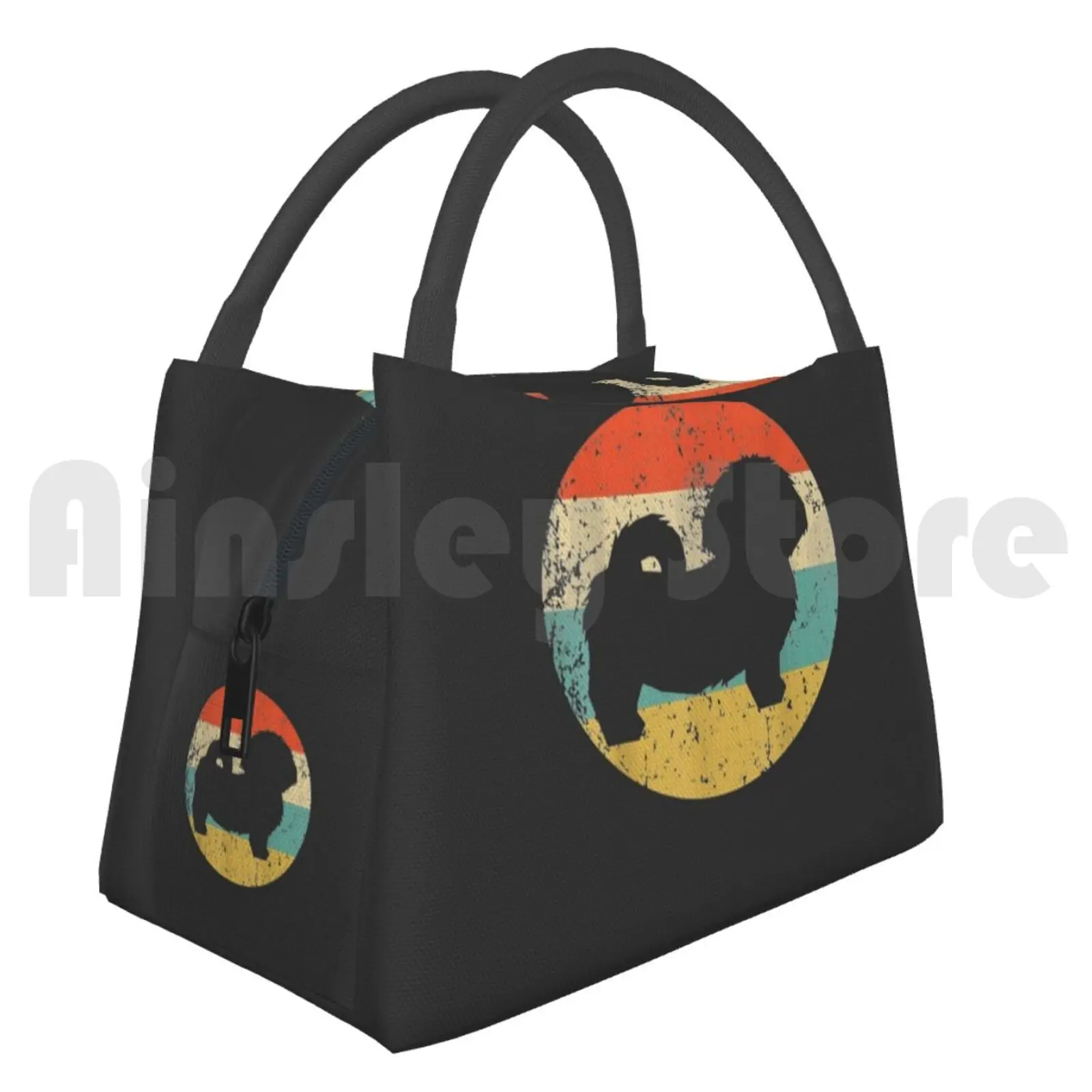 

Cooler Lunch Bag Picnic Bag Shih Tzu-Vintage Retro Shih Tzu Dog Birthday Then Thanksgiving This Awesome Mother