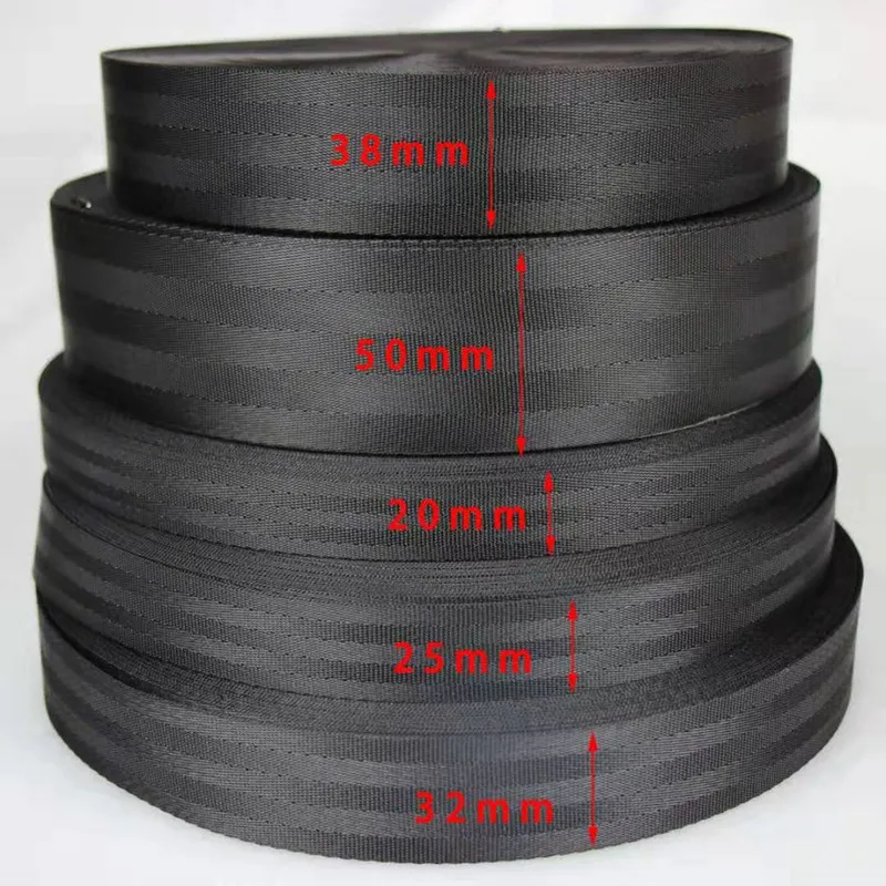 5meters 20-50mm Polyester Nylon Webbing Tape DIY Manual Child Safety Seat Backpack Pet Strap Belt Crafts Material Accessories