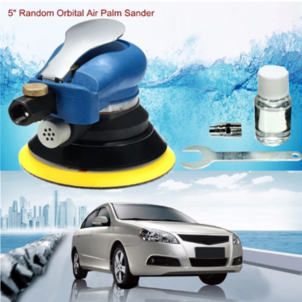 5 Inch Air Grip Random Orbital Palm Sander 125mm Air Hand Power Tool Polisher Panel