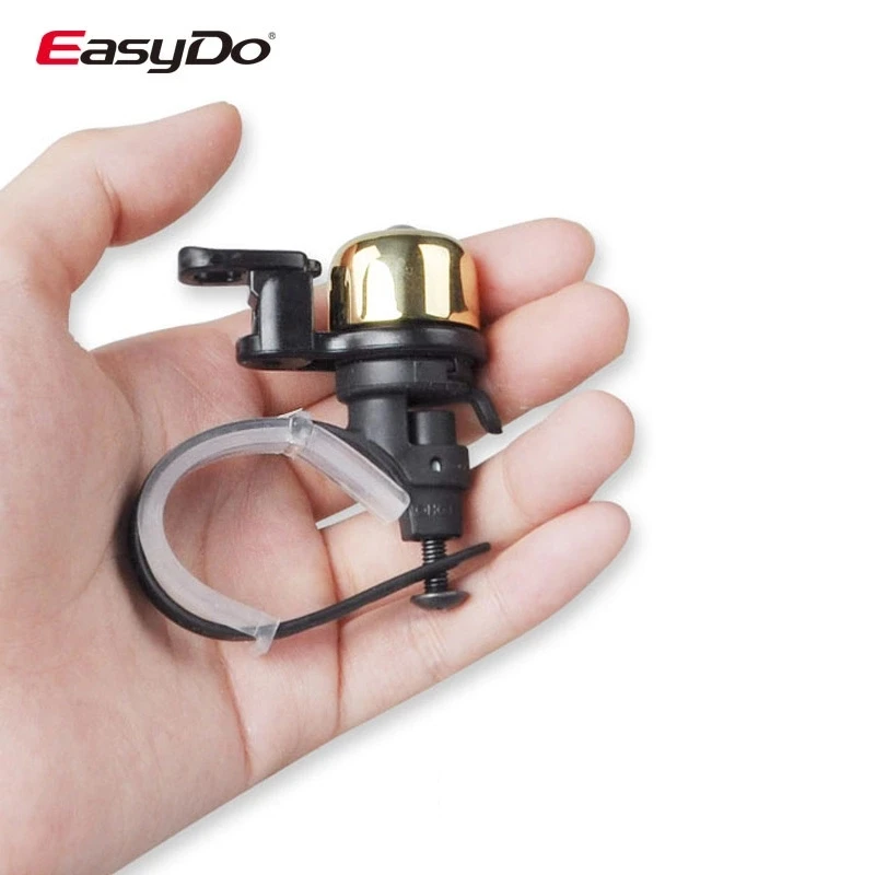 Easydo Bicicleta Anel Guidão Sino Sino de Cobre Puro Bonito Pequeno Mini Som Claro Anel de Mountain Bike Bicicleta de Estrada Acessórios Da Bicicleta