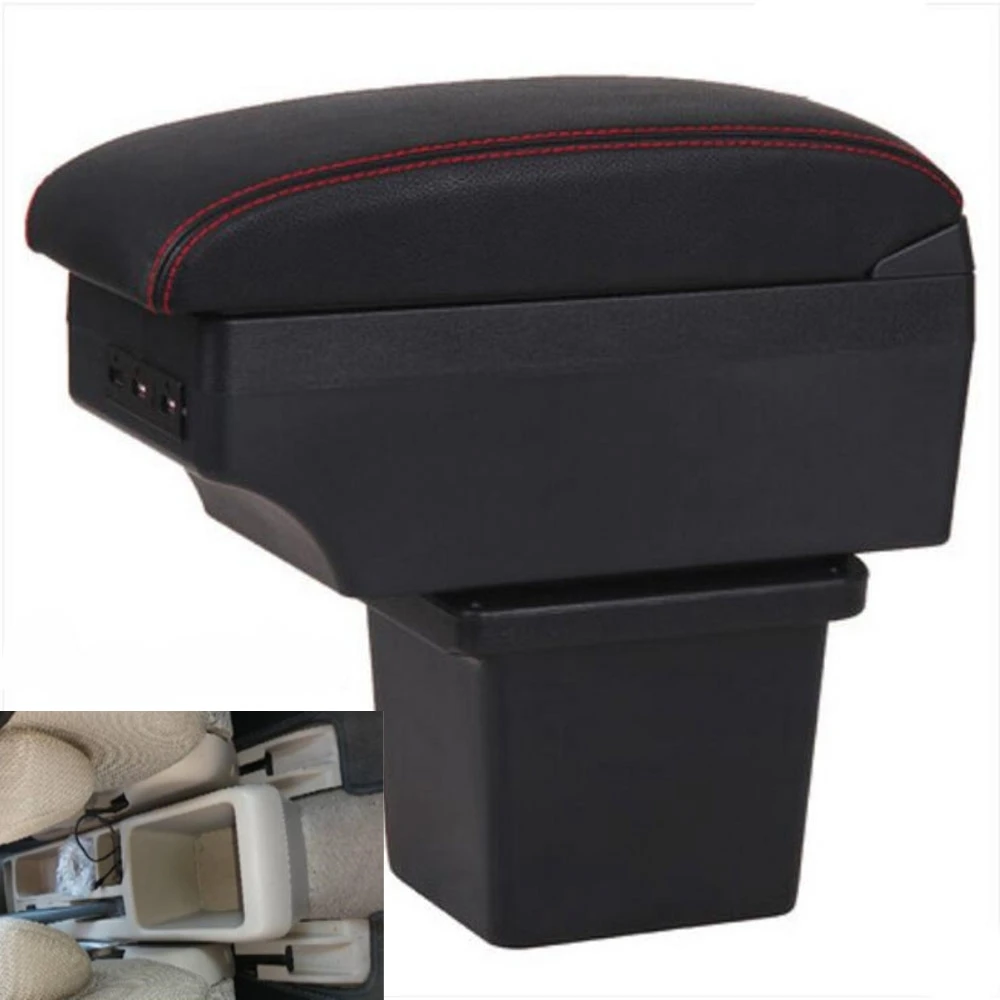 For Toyota corolla verso Armrest box central Store content box with USB interface