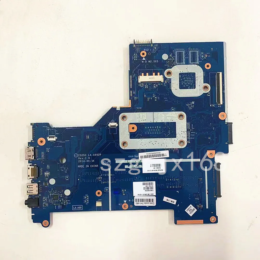 For HP Pavilion 15-R Notebook Motherboard LA-A992P i3-4005u CPU， Integrated Graphics Card   Full Test