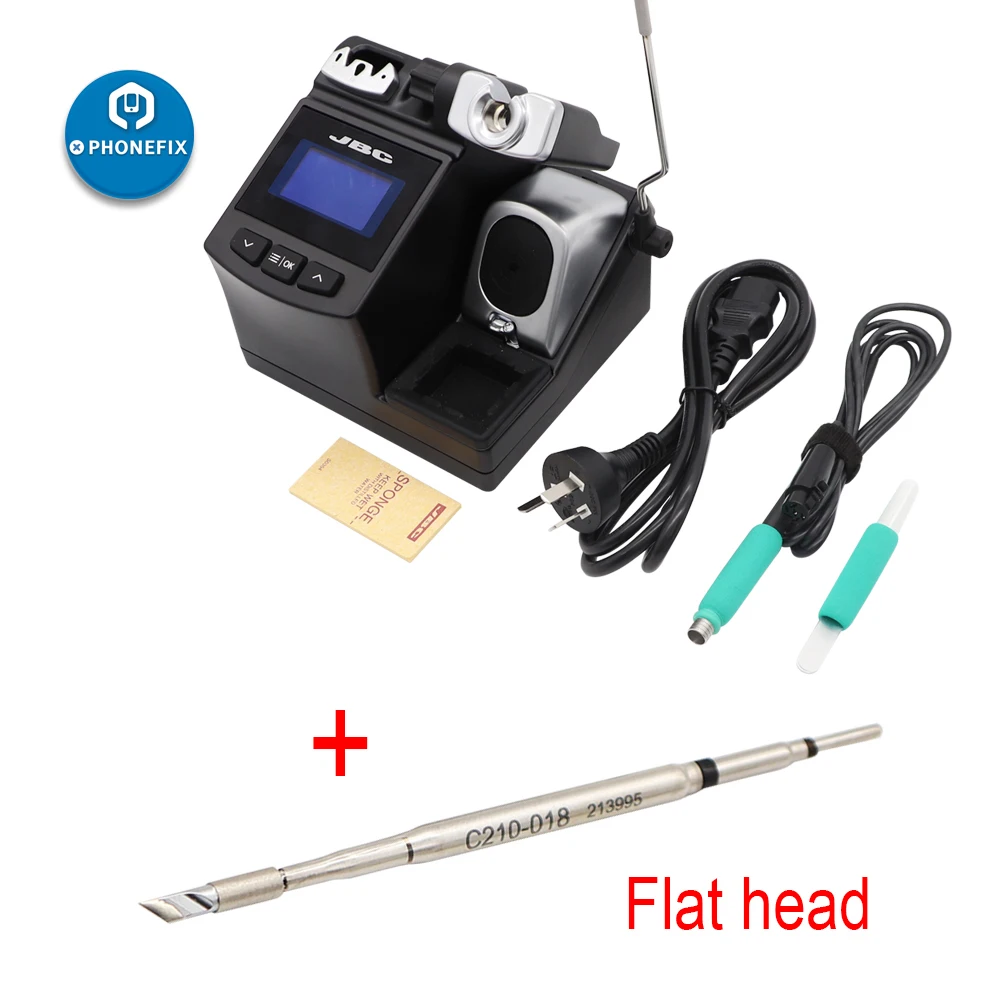 Original JBC Soldering Station CD-2SE with T210 Soldering Handle and Iron Tips for Phone Motherboard BGA Rework Welding Repair