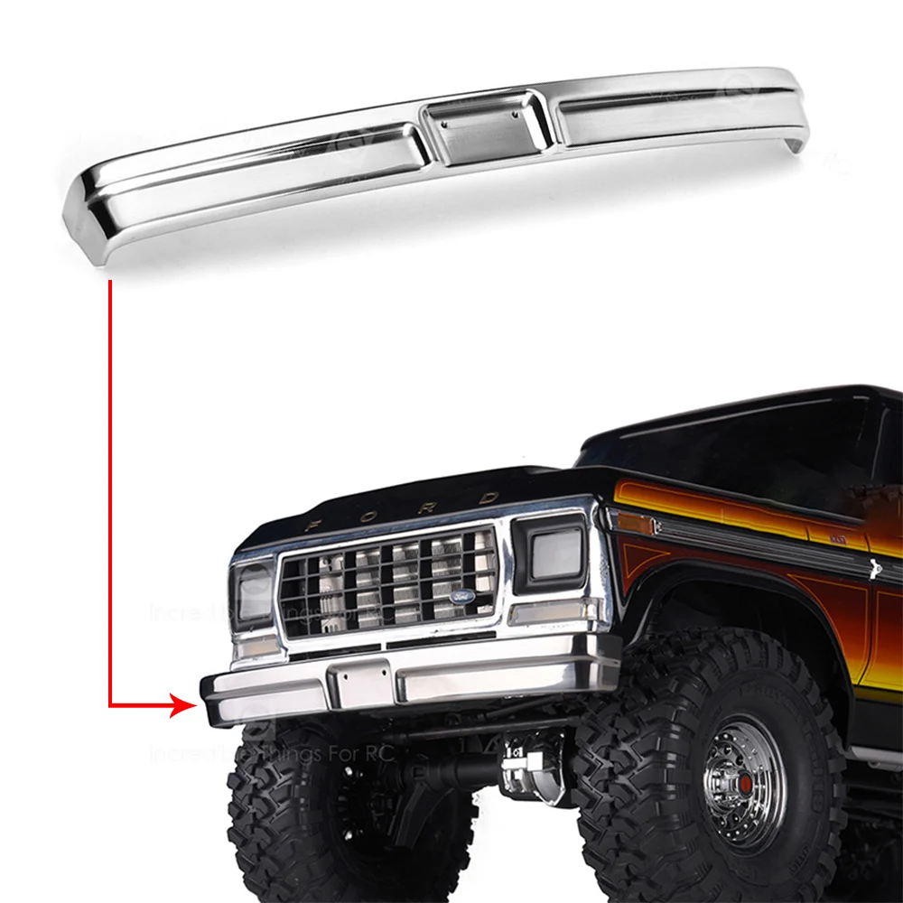 1/10 RC Car Parts TRX4 Stainless Steel Bumper Before/Rear Heavy Anti-Collision Bar Bracket for 1:10 Traxxas TRX-4 Ford Bronco