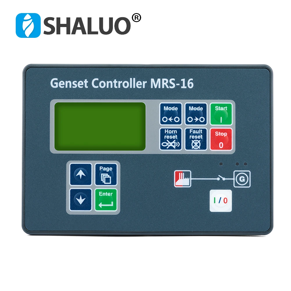 Imagem -02 - Módulo de Controle de Display Lcd para Gerador Diesel Painel de Controle Remoto Auto Start Compatível com Original Mrs16 Mrs10