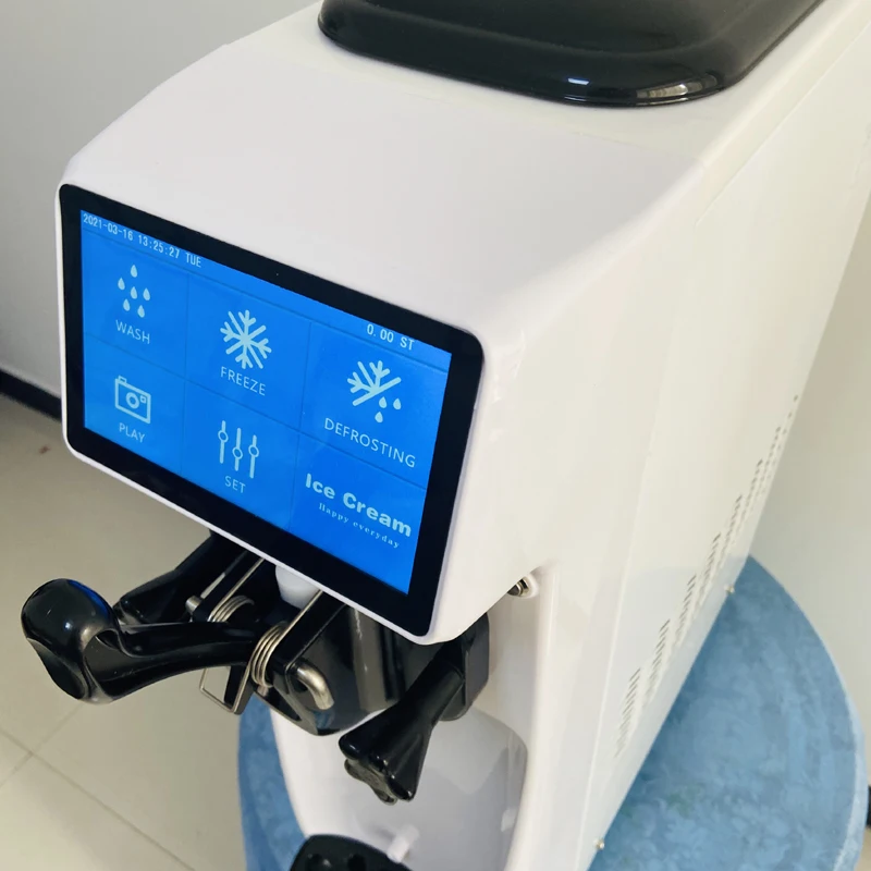 New 1050W desktop small soft ice cream machine Single flavor ice cream machine, Free Delivery