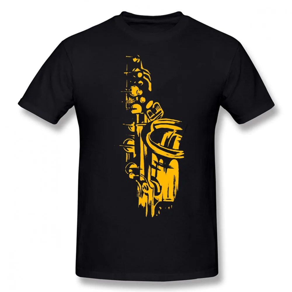 Cool Saxophone Birthday Funny Unisex Graphic Vintage Cool Cotton Short Sleeve T Shirts O-Neck Harajuku T-shirt