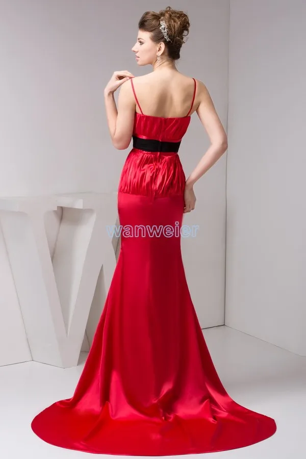 Vestido de noche para madre de la novia, traje de sirena de alta calidad, plisado rojo caliente para playa, tamaño/color personalizado