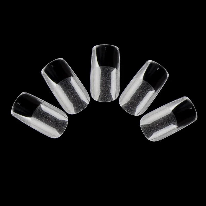 Square Gel Nail Tips Soak off Material Flexible Style Fashion Fake Fingernail Builder gel press on