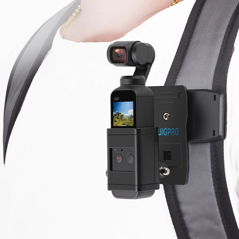Bag Clamp Clip Pocket with Gimbal Camera Fixed Adapter Mount for DJI Osmo Pocket Backpack Holder Accessories