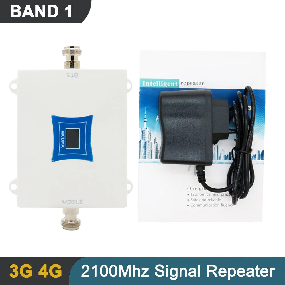 3G 2100Mhz Signal Repeater LCD Display Band1 WCDMA Cellphone Cellular Signal Booster Amplifier Extender Phone Signal Range