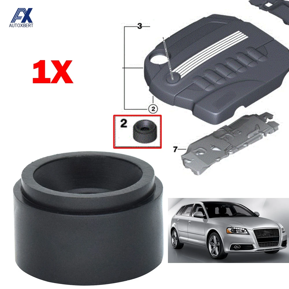 Black Car Engine Rubber Mount Bushing For Audi A1 A3 A4 A5 A6 A7 A8 Q5 Q7 Cover Clip Grommet Support bungs