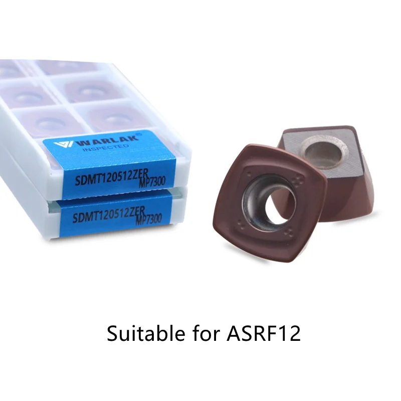 Fresadora facial Indexable ASRF 12-50-22-4T de alta velocidad de alimentación, 1 unidad, ASRF12MM