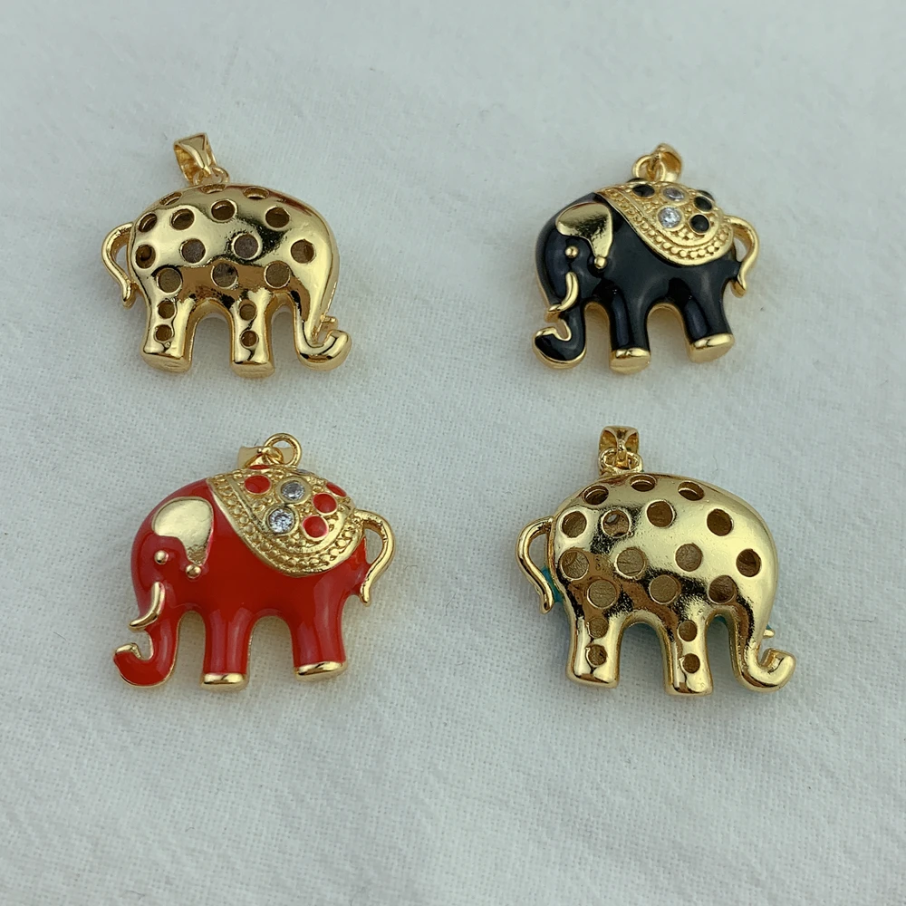 Fashion Elephant Charms Necklace Bracelet Pendant For DIY Jewelry Making Accessories