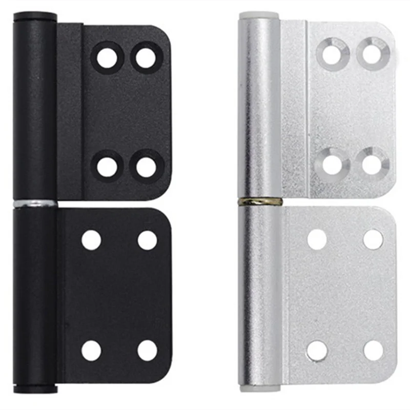 2PCS Toilet Door Hinges Aluminum Alloy Wardrobe Cabinet Door Bearing Industrial Box Adjustable Damping Hinge Furniture Hardware