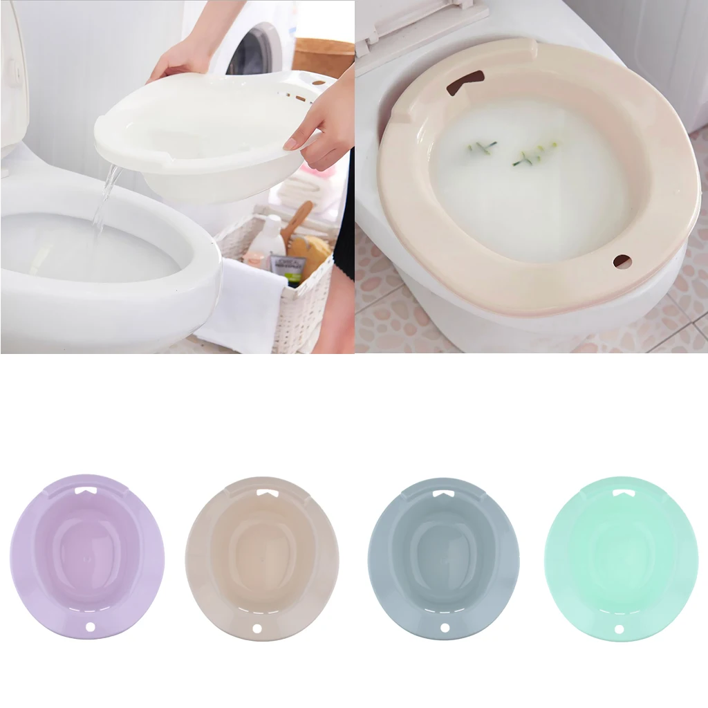 

Durable Plastic Hemorrhoids Patient Elderly Men Toilet Sitz Bath Tub Hip Basin Bidet