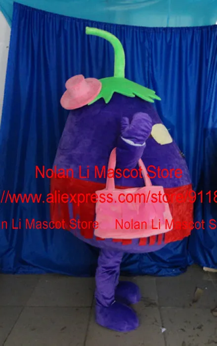 

New High Quality Purple Eggplant Mascot Costume Crayon Cartoon Anime Birthday Party Role Playing Makeup Ball Holiday Gift 933