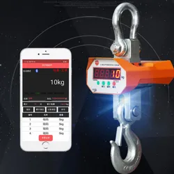 1T 3T 5T 10T Electronic Hanging Scale Hook Wireless OCS Industrial Crane Weighing Scale LED High-precision Sensor Remote Control