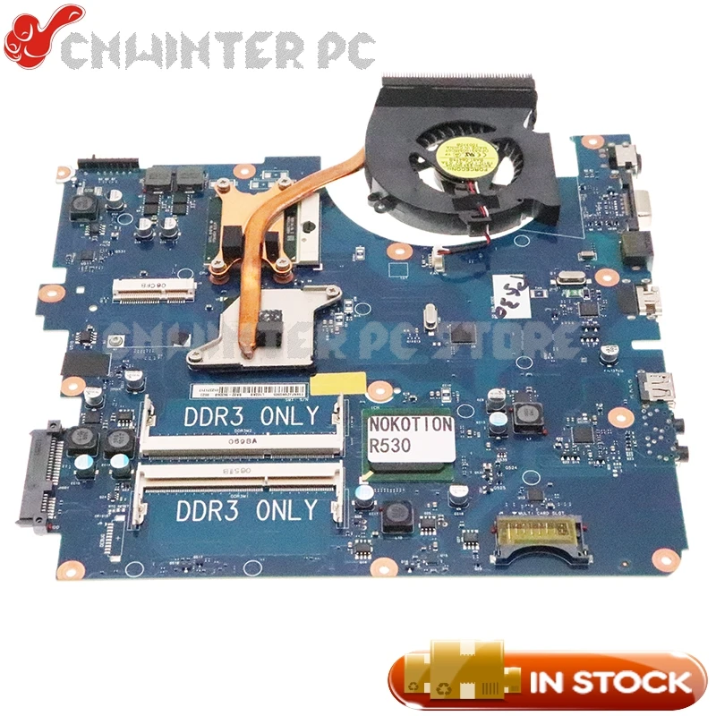 NOKOTION BA92-06336A BA92-07719B BA41-01225A For Samsung R530 R528 Motherboard With heatisnk fan Compatible with R525 R540 R580