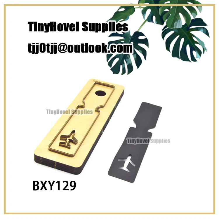 Boarding Pass Luggage Tag Cutting Dies,Wooden Die Cut, Die Cutting, Die Cutter, for Leather Cutting,Big Shot Machine, BXY129