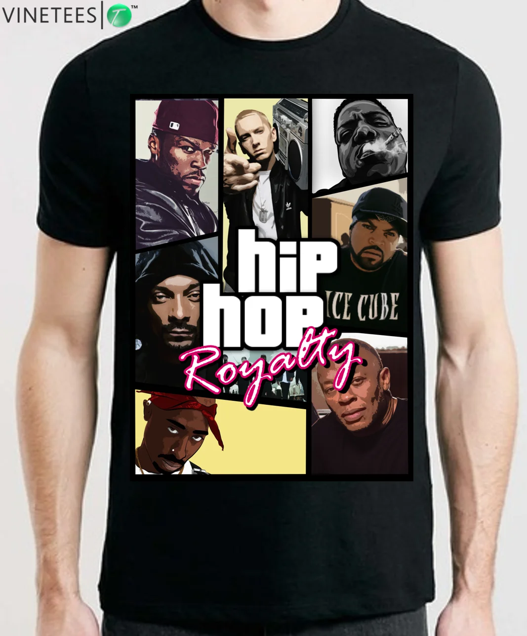 Rap Gods Hip Hop Royalty Dr Dogg 2 Pac Biggie Mens T Shirt Unisex Tees