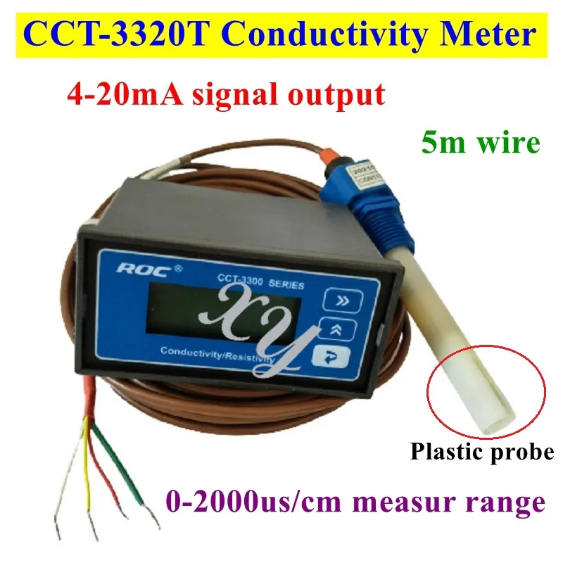 

CCT3320T conductivity meter 4-20mA remote signal output conductance water quality monitoring