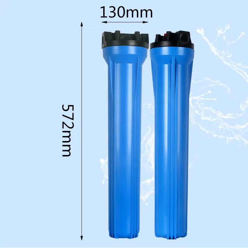 Currency 20 Inch Reverse Osmosis Blue Filter Bottle 1\'\' Thread 32MM 20\'\' Front Whole House Filtration Commercial Cartridge 1Inch