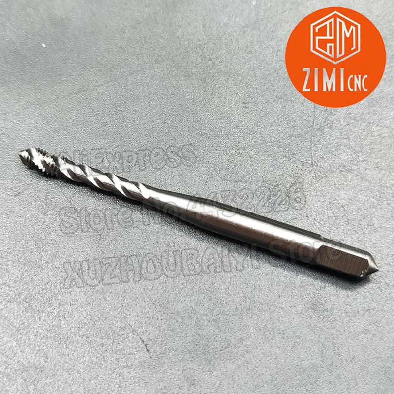 M3 * 0.5mm M4 * 0.7mm rubinetto a spirale per la lavorazione di alluminio maschiatura filettatura Kit di taglio utensile manuale strumento di filettatura vite rubinetto trapano strumento CNC