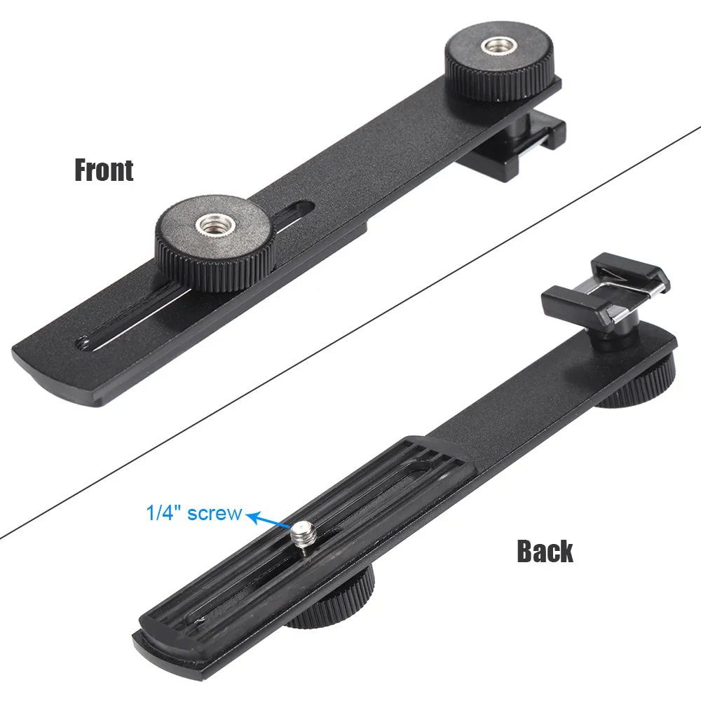 BOYA BY-C01 Aluminium Alloy Universal Bracket Additional Cold-Shoe and 1/4