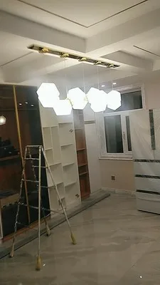 LED Postmodern White Glass Stone Pendant Light Dinning