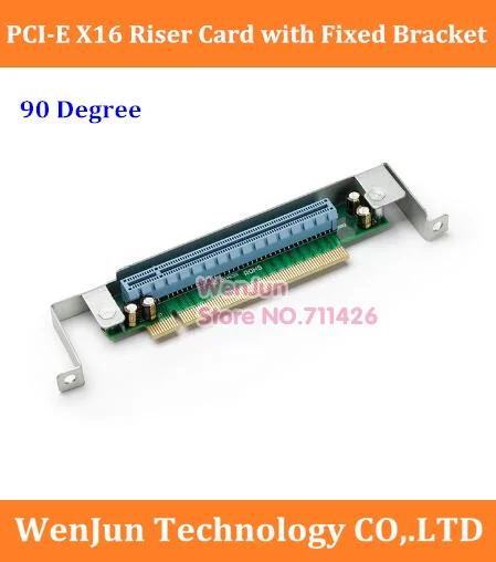 

90 degree PCI-E x16 Riser Extension card with Fixed Bracket PCI express 16x video card Converter adapter for 1U server