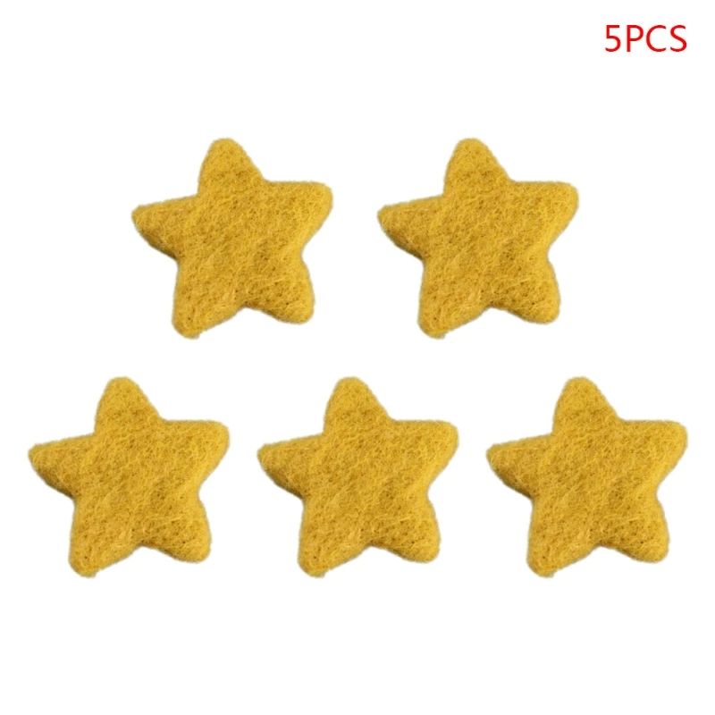 5Pcs Newborn Photography Props Baby Wool Felt Stars Photo Shooting Accessories P31B