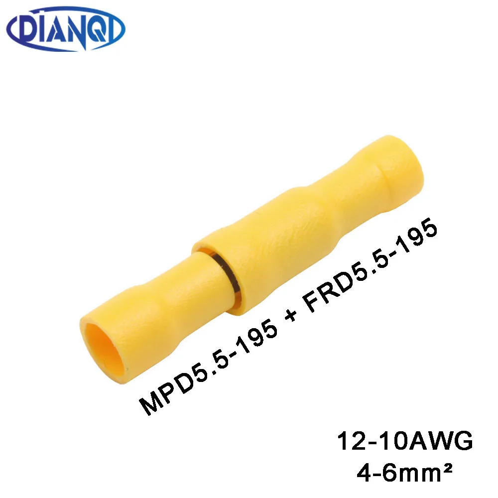 FRD5.5-156 MPD5.5-156 Isolado Feminino e Masculino Conector Elétrico Crimp terminal de Bala para 12 ~ 10 AWG Fiação De Áudio