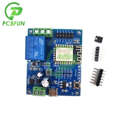 Cc 5V-80V dell'alimentazione elettrica GND RX TX 5V ESP8266 TTL Respectiv di cc 12V 24V del modulo di relè di ESP8266 WIFI singolo modulo