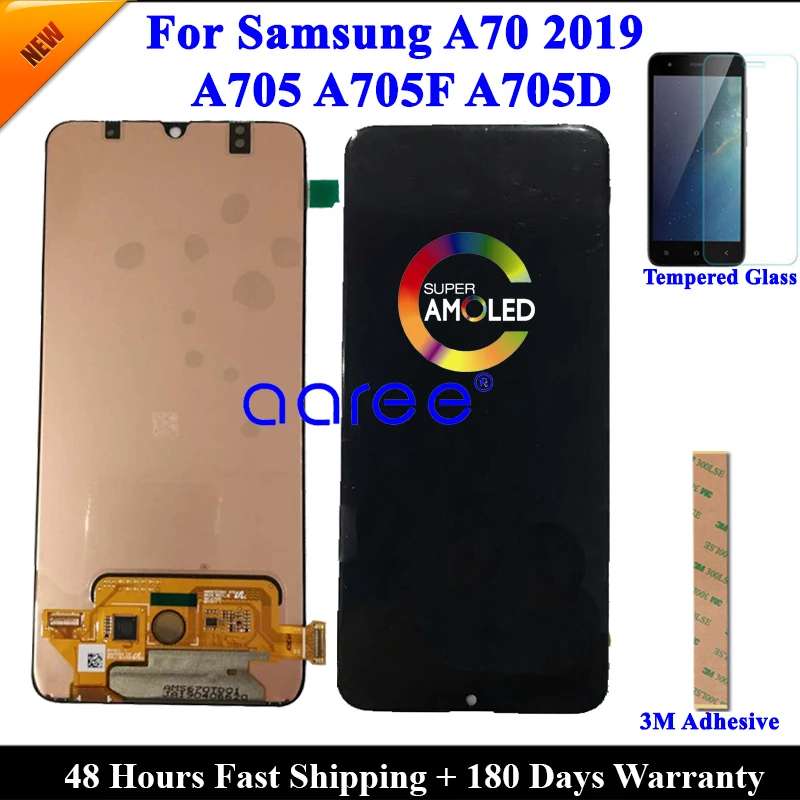 6.5\' AMOMLED OLED  LCD  For Samsung A70 2019 A705 LCD A70 lcd For Samsung A70 A705 LCD Screen Touch Digitizer Assembly