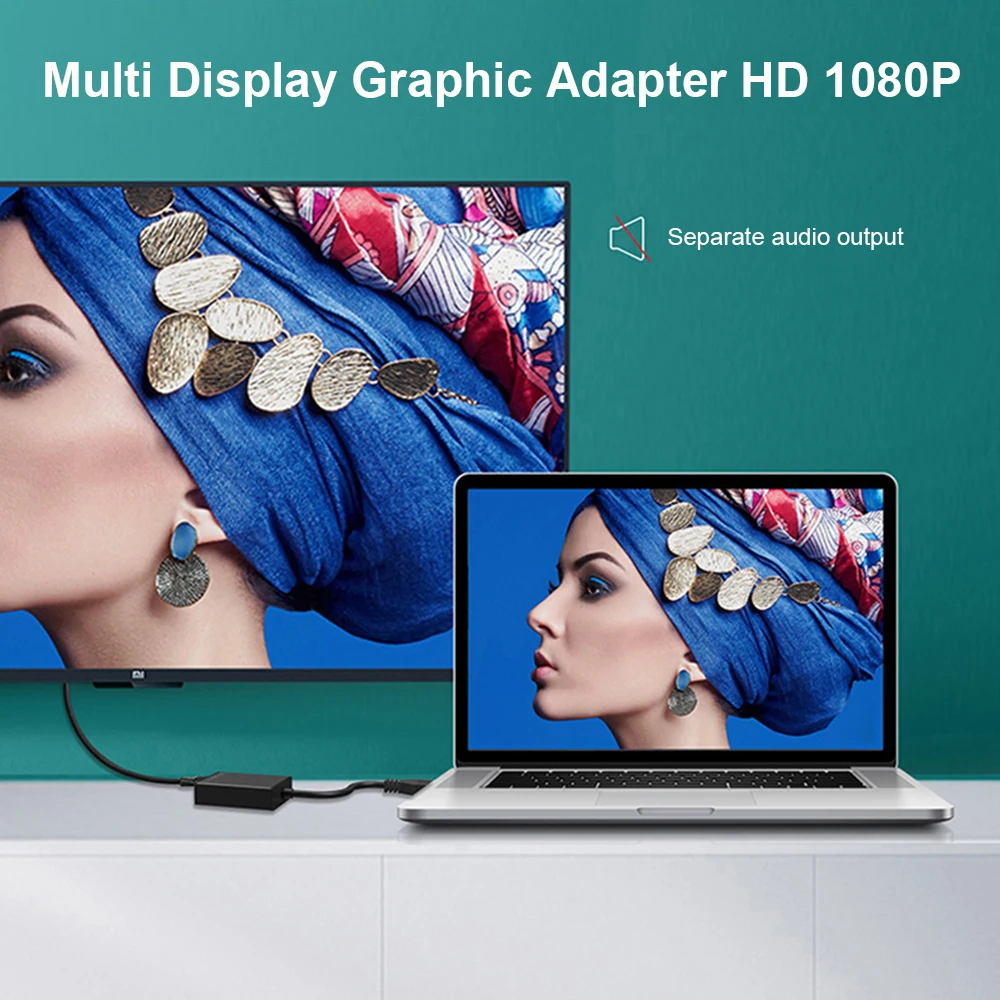 Adattatore USB-C A HDMI 1080P: Scheda Grafica Esterna Per Doppio Schermo Su Windows E Mac