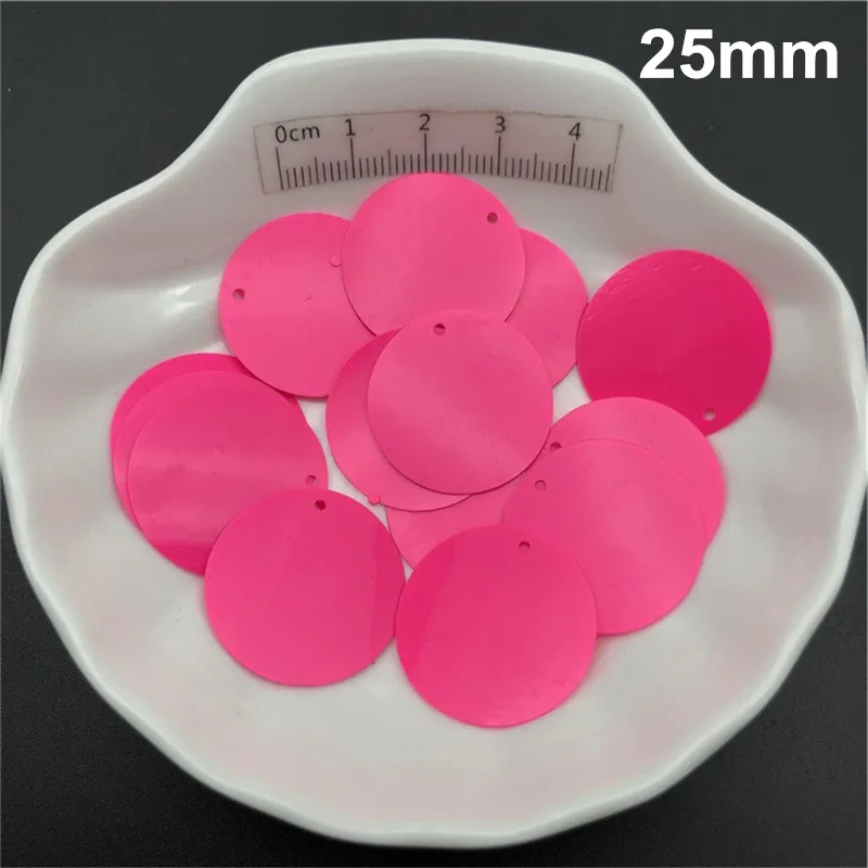 30g Solid Fuchsia Loose Sequins Paillettes For Sewing ,Shoes,Hat,Kids DIY,Crafts Accessories Wholesale