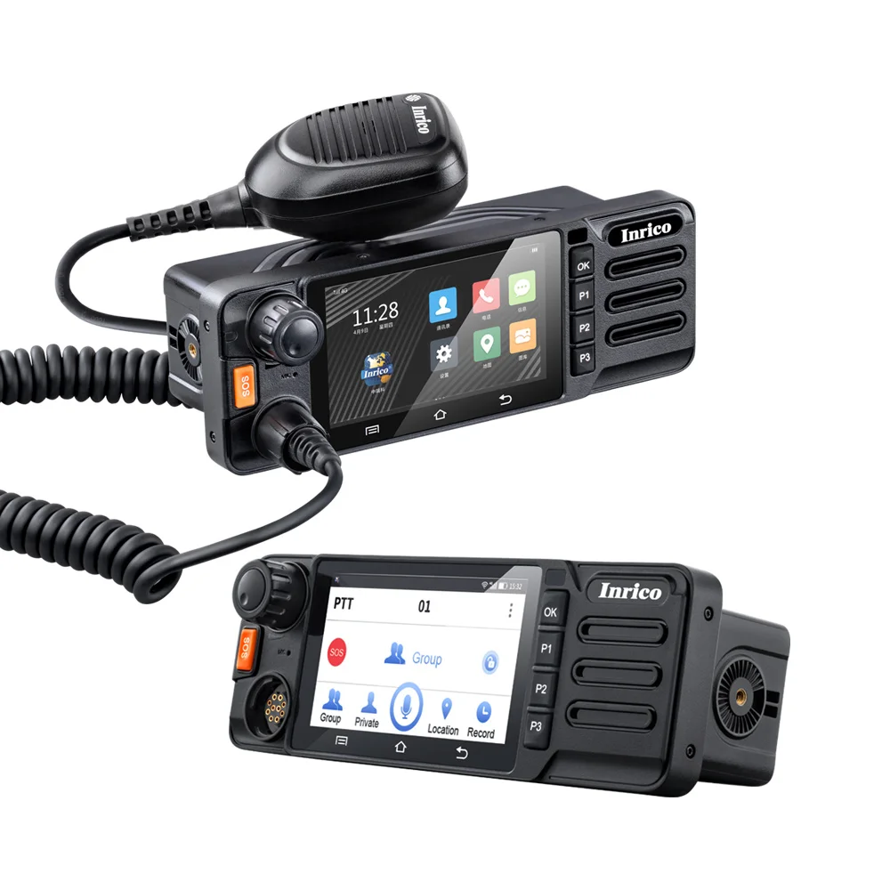 Inrico-walkie-talkie TM-9 4G para coche, Radio con cámara, pantalla táctil, GPS, SOS, Ham, Android, 4000mah, Poc, CB