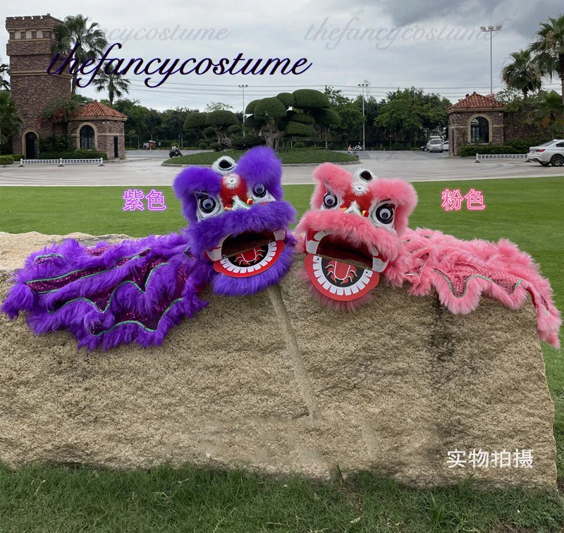 Disfraz de Mascota de baile de León chino para niños de 5 a 12 años, traje de accesorios familiares de dibujos animados, vestido de fiesta, Carnaval y Festivall