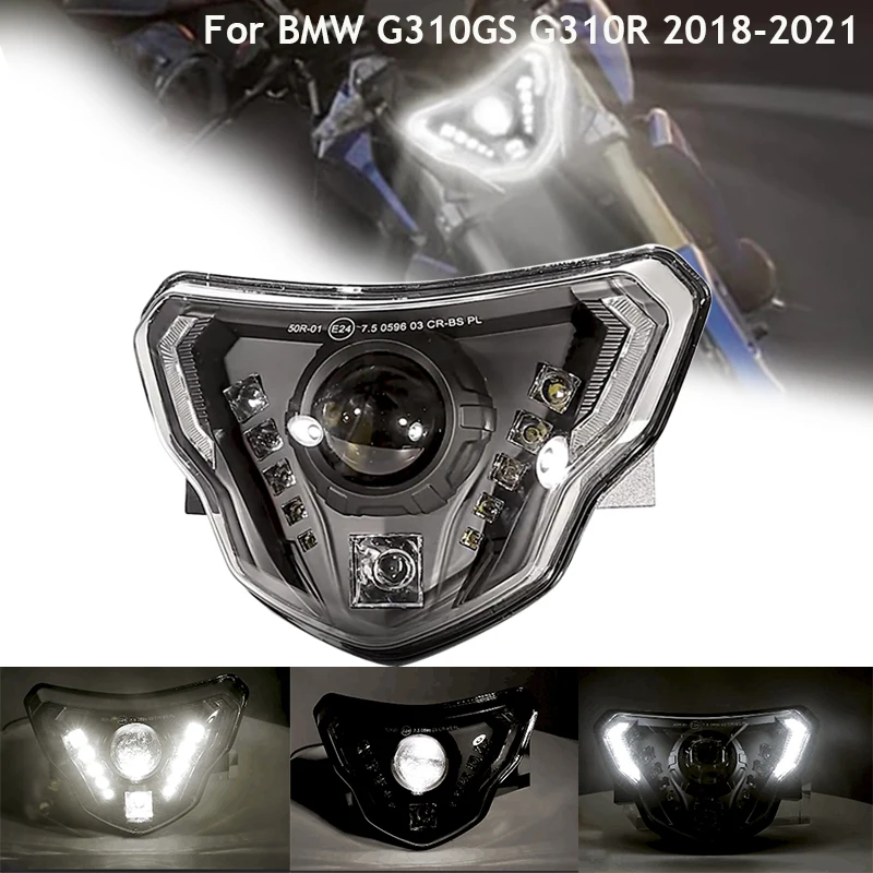 

Мотоциклетные светодиодные фары в сборе для BMW G310GS G310R G 310 GS R 310GS 2016 2017 2018, созданные, одобренные