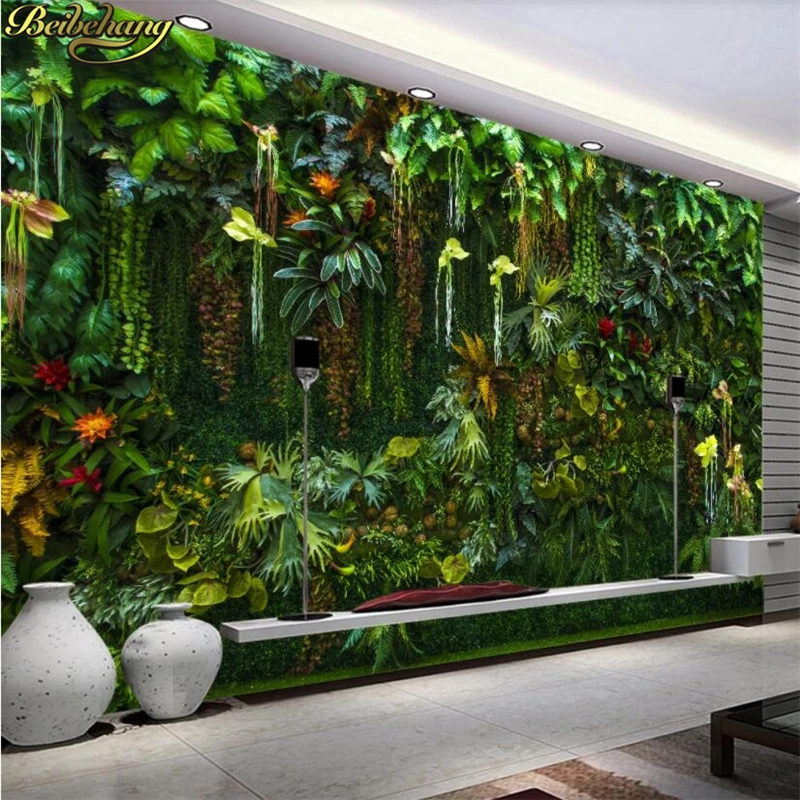 

custom photo large mural wallpaper Southeast Asian tropical rainforest 3D wall landscape decorative 3D wall paper background