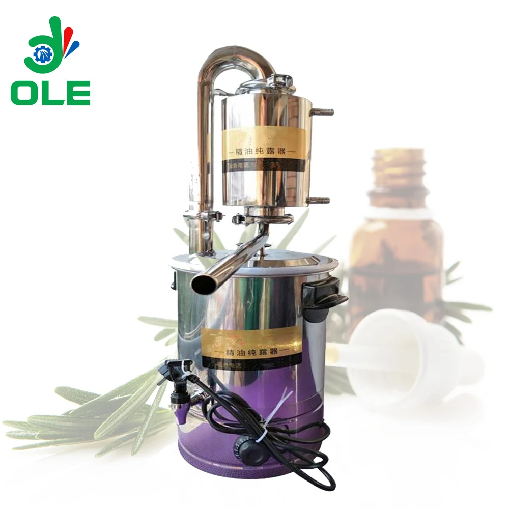 ยอดนิยม10L 21L 32L 55L น้ำมันหอมระเหยเครื่องสกัด Jasmine Orange Peel Oil Steam Distillation เครื่องของขวัญ